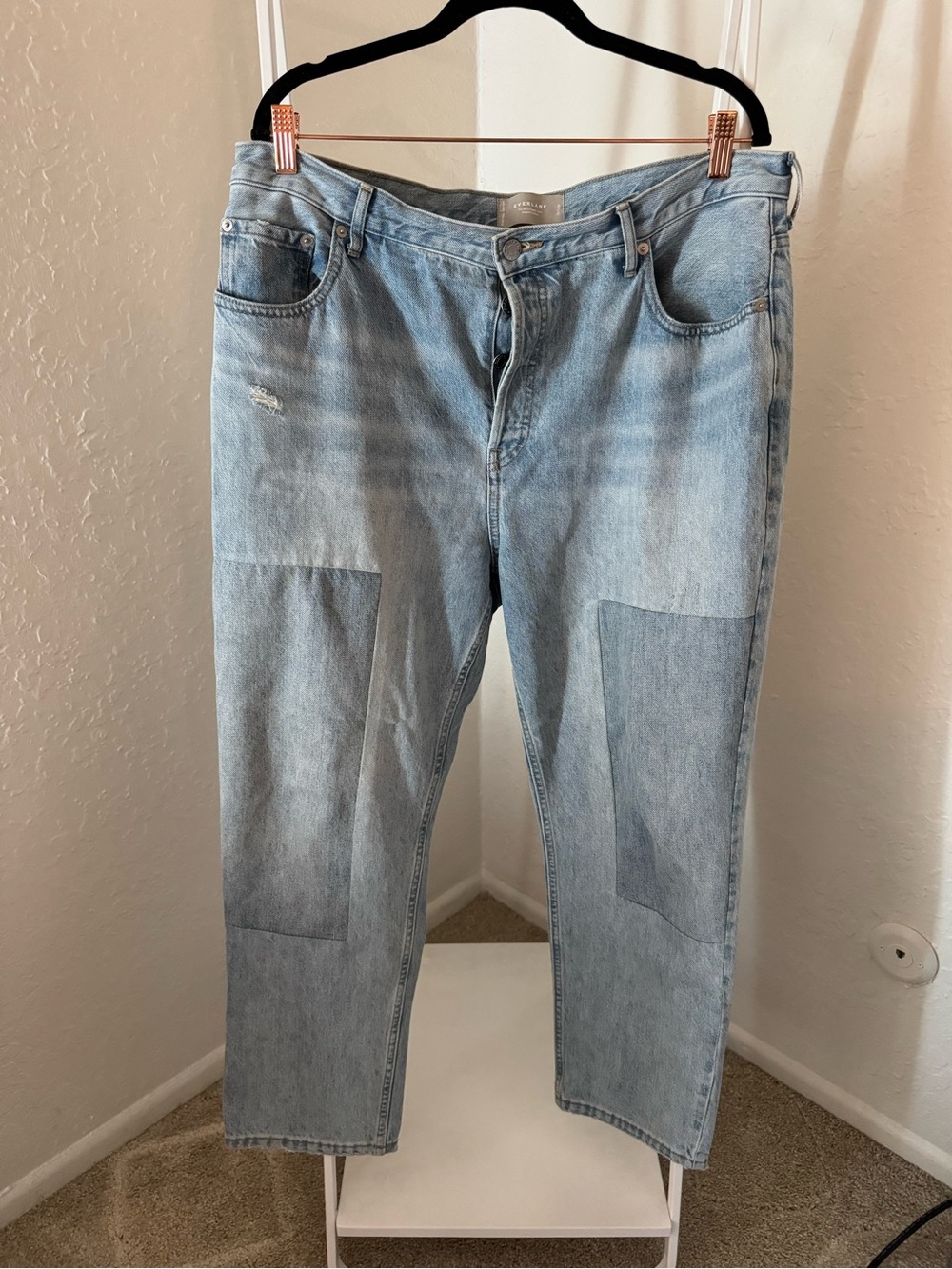 Everlane Light Blue Ankle-Length Cropped Jeans
